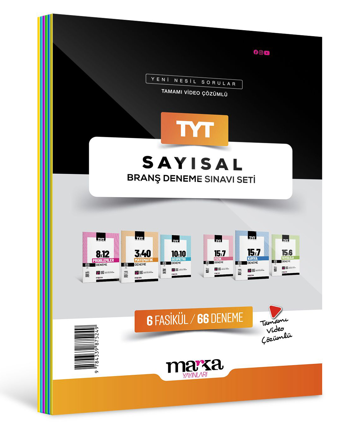 2026 TYT Sayısal Branş Deneme Sınavı Seti 6 Fasikül 66 Deneme Marka Yayınları